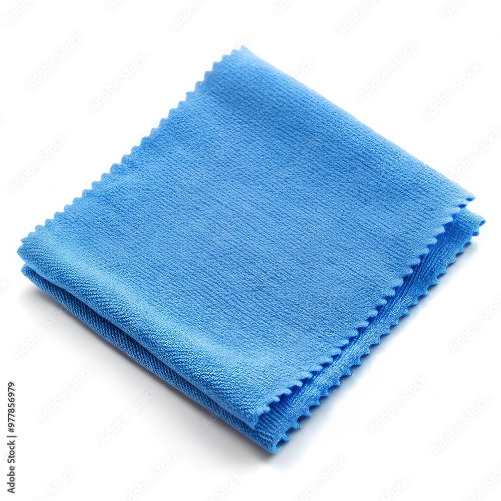 Soft microfiber cleaning cloth for eyeglasses in a folded position on a flat surface. Generative AI Soft microfiber cleaning cloth for eyeglasses in a folded position on a flat surface. Generative AI