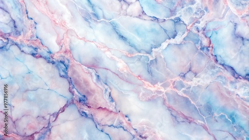 Pastel marble texture featuring shades of pink, blue, and lilac with subtle veins. Generative AI