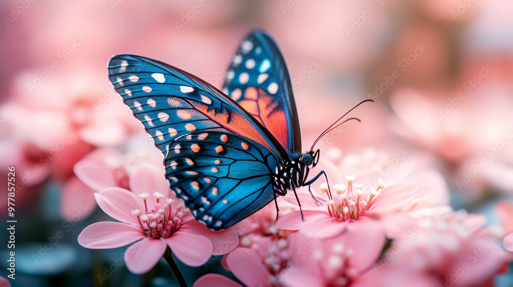 lovely butterfly on flower