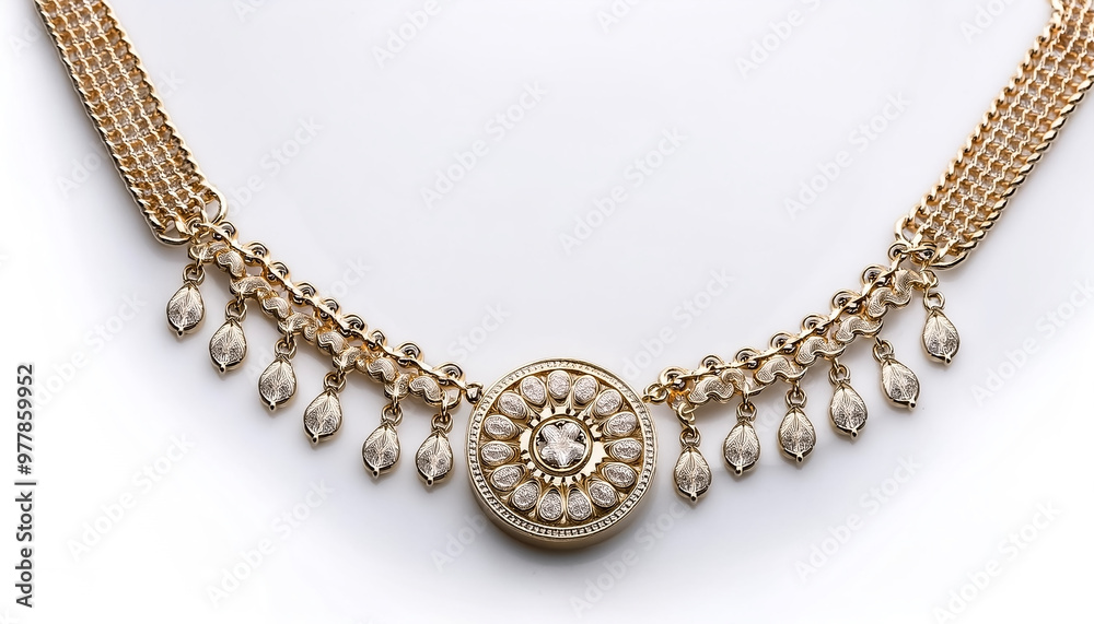 Obraz premium necklace isolated on white background