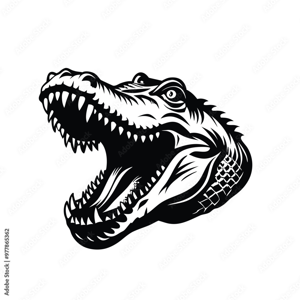 Fierce T-Rex Silhouette: A Bold and Striking Design Fierce T-Rex Silhouette: A Bold and Striking Design