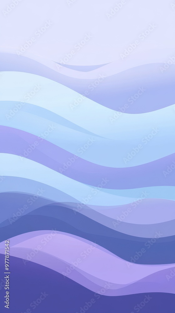 Fototapeta premium A soothing gradient of light blues and purples, perfect for relaxation and wellness