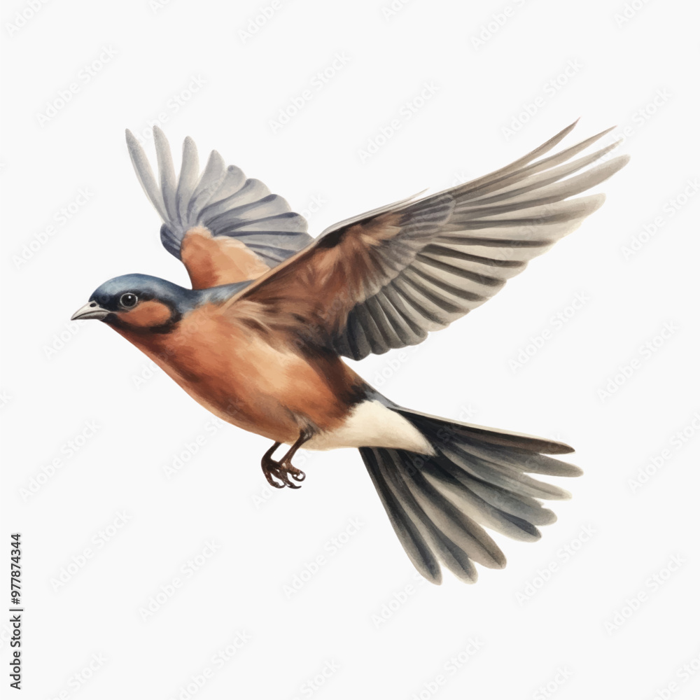 Obraz premium Graceful bird in flight