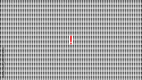 Exclamation mark texture abstract background and exclamation mark pattern background design template