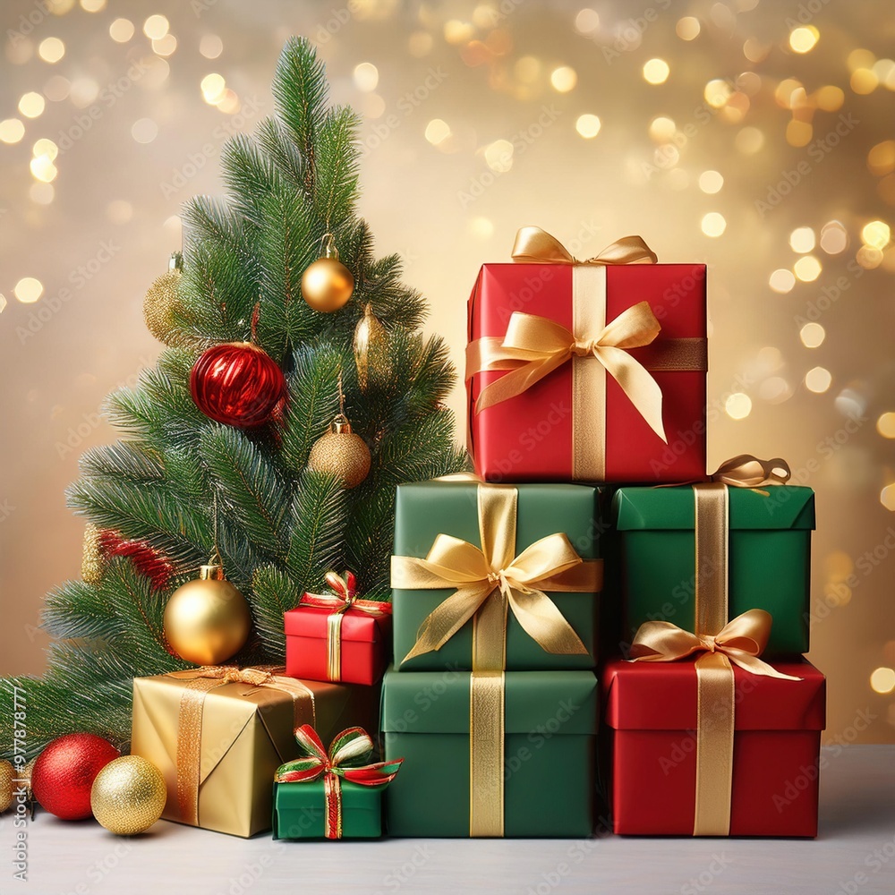 christmas tree with gifts christmas tree with gifts