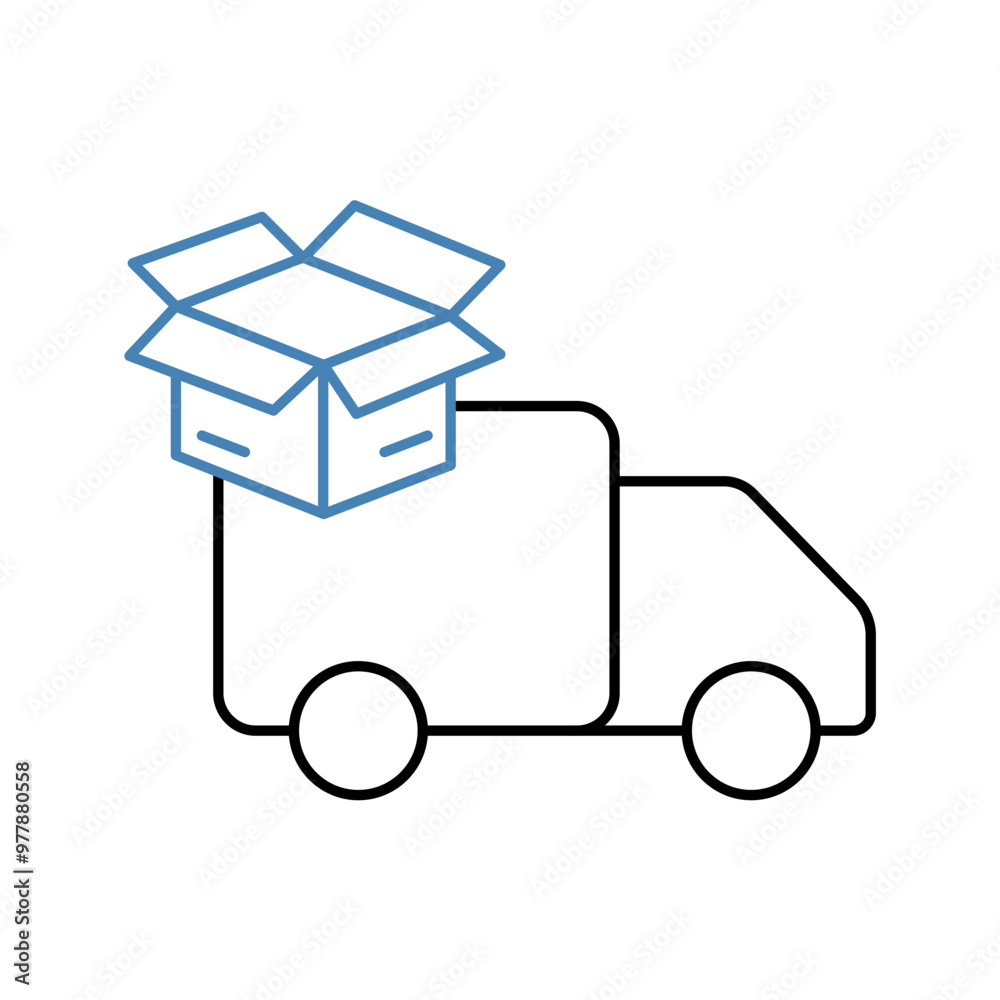 shipping concept line icon. Simple element illustration. shipping concept outline symbol design. shipping concept line icon. Simple element illustration. shipping concept outline symbol design.