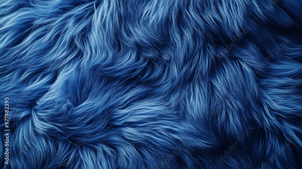 A creative concept featuring a blue animal fur texture, showcasing wool close-up, perfect for banners, flyers, or posters A creative concept featuring a blue animal fur texture, showcasing wool close-up, perfect for banners, flyers, or posters