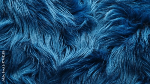 A creative concept featuring a blue animal fur texture, showcasing wool close-up, perfect for banners, flyers, or posters