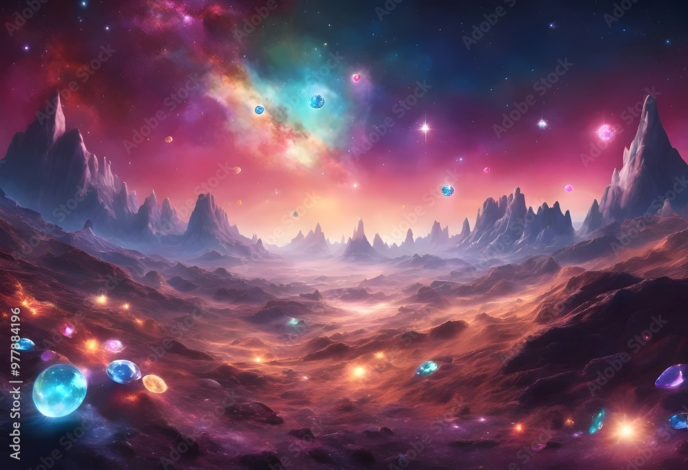 A Planet Made of Precious Gemstones - Great for Wallpapers, Sci-fi Lovers and Astronomy Enthusiasts A Planet Made of Precious Gemstones - Great for Wallpapers, Sci-fi Lovers and Astronomy Enthusiasts