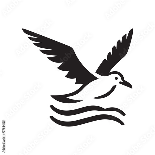 Albatross Silhouette Vector Art – Perfect for T-Shirts, Posters & More