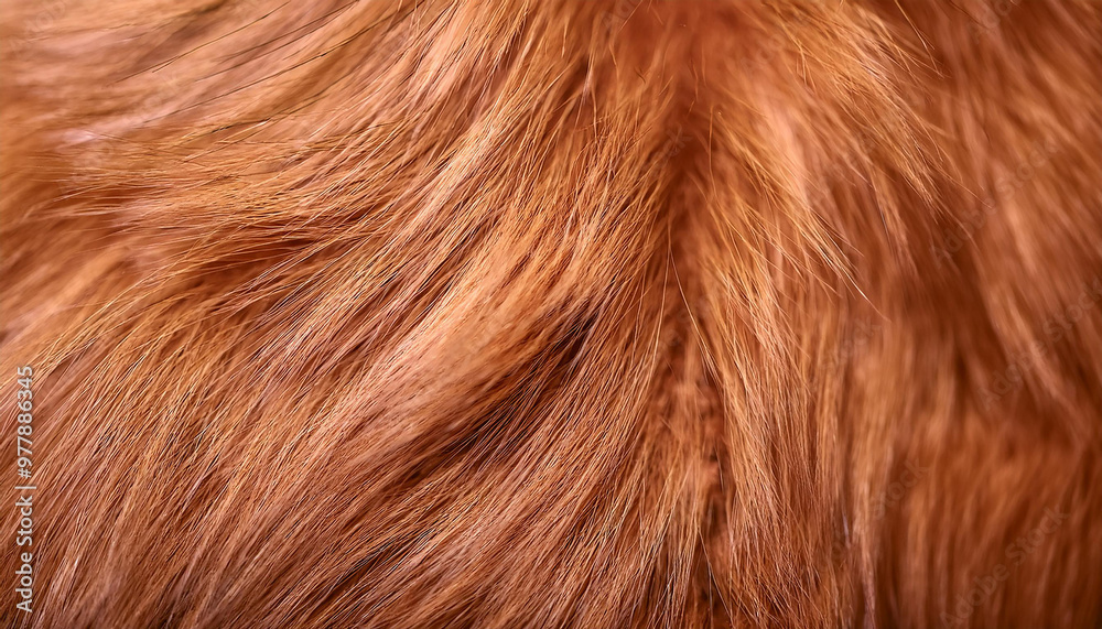 Naklejka premium Texture of golden-brown fur.