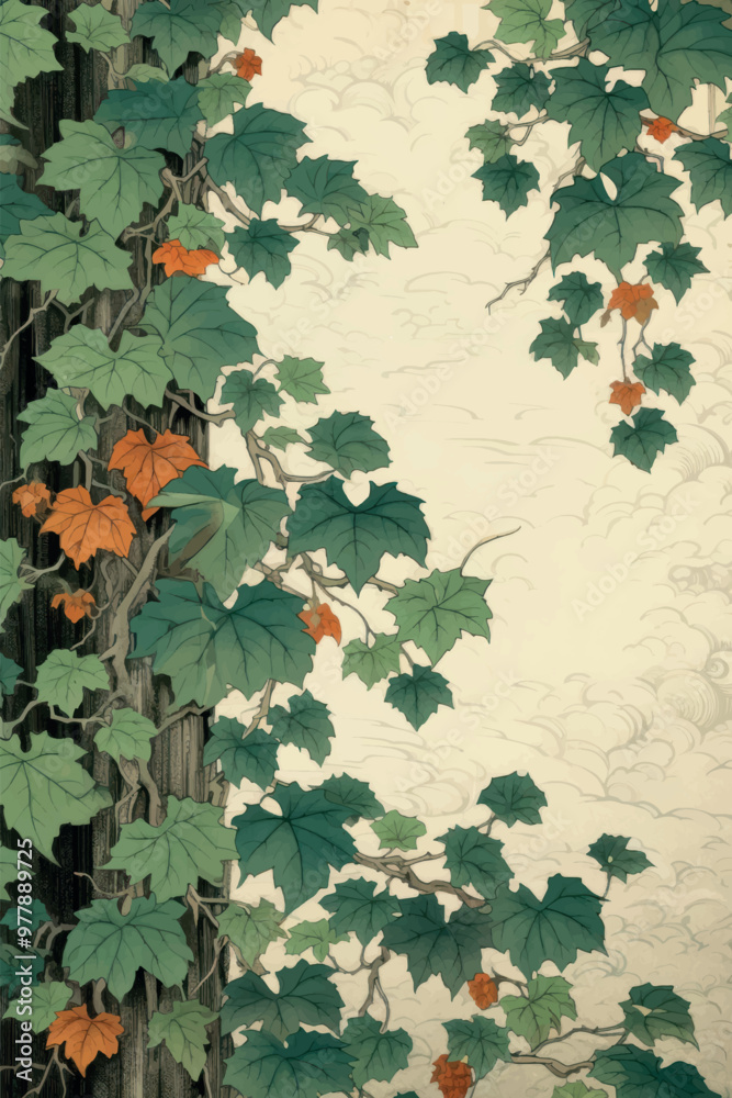Elegant Japanese botanical wall art Elegant Japanese botanical wall art