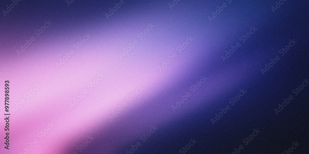 Fototapeta premium Blurred diagonal gradient from soft lavender to pale pink, fading into a deep navy background, noise texture effect