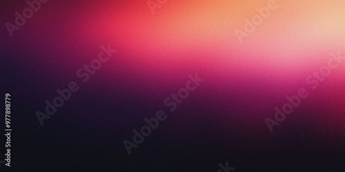 Blurred gradient from deep magenta to soft coral, smoothly blending into a rich black background, noise texture effect