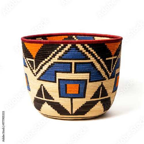 South African Ndebele Woven Basket