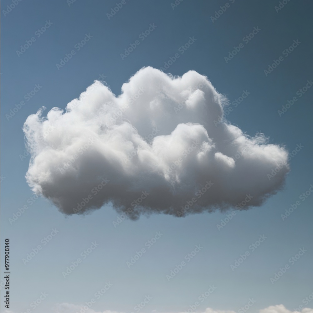 a cloud floating in the sky over a field