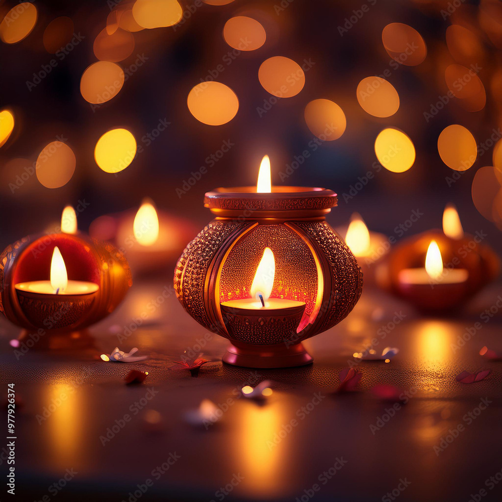 Diwali, lit candles symbolize the victory of good over evil Diwali, lit candles symbolize the victory of good over evil