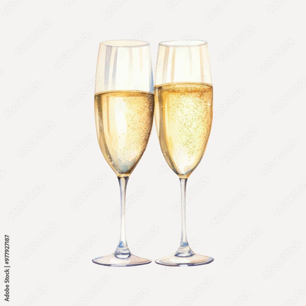 Elegant champagne glasses toast celebration Elegant champagne glasses toast celebration
