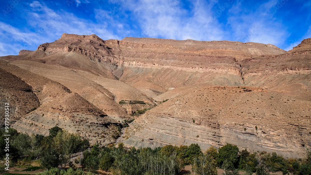 The landscape of Dades Gorges in Morocco The landscape of Dades Gorges in Morocco