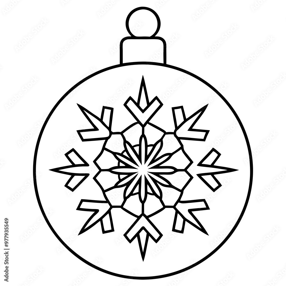 Snowflake Ornament Vector Design Snowflake Ornament Vector Design