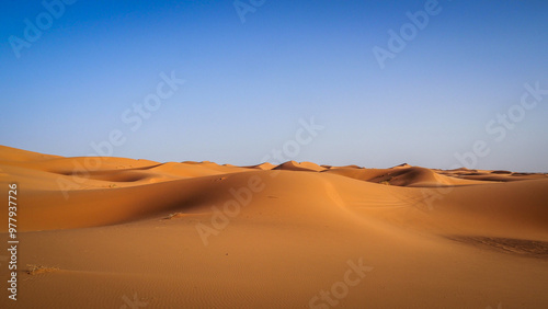 The landscape of Erg Chebbi in Morocco