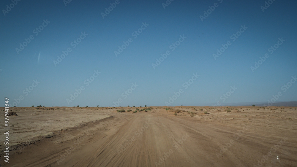 The Sahara Desert en route to Erg Chigaga in Morocco The Sahara Desert en route to Erg Chigaga in Morocco