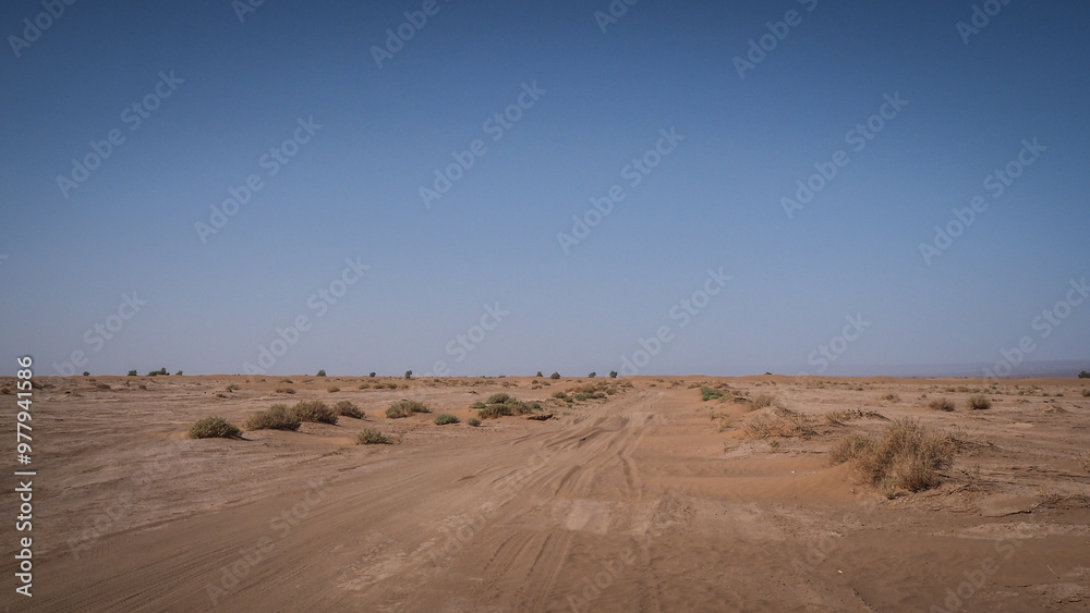 The Sahara Desert en route to Erg Chigaga in Morocco The Sahara Desert en route to Erg Chigaga in Morocco