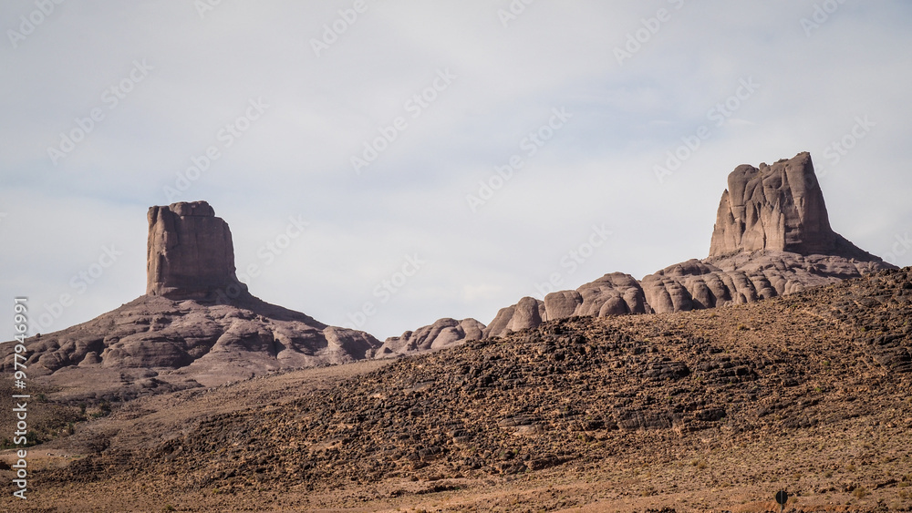 Fototapeta premium The landscape of Saghro Mountains in Morocco