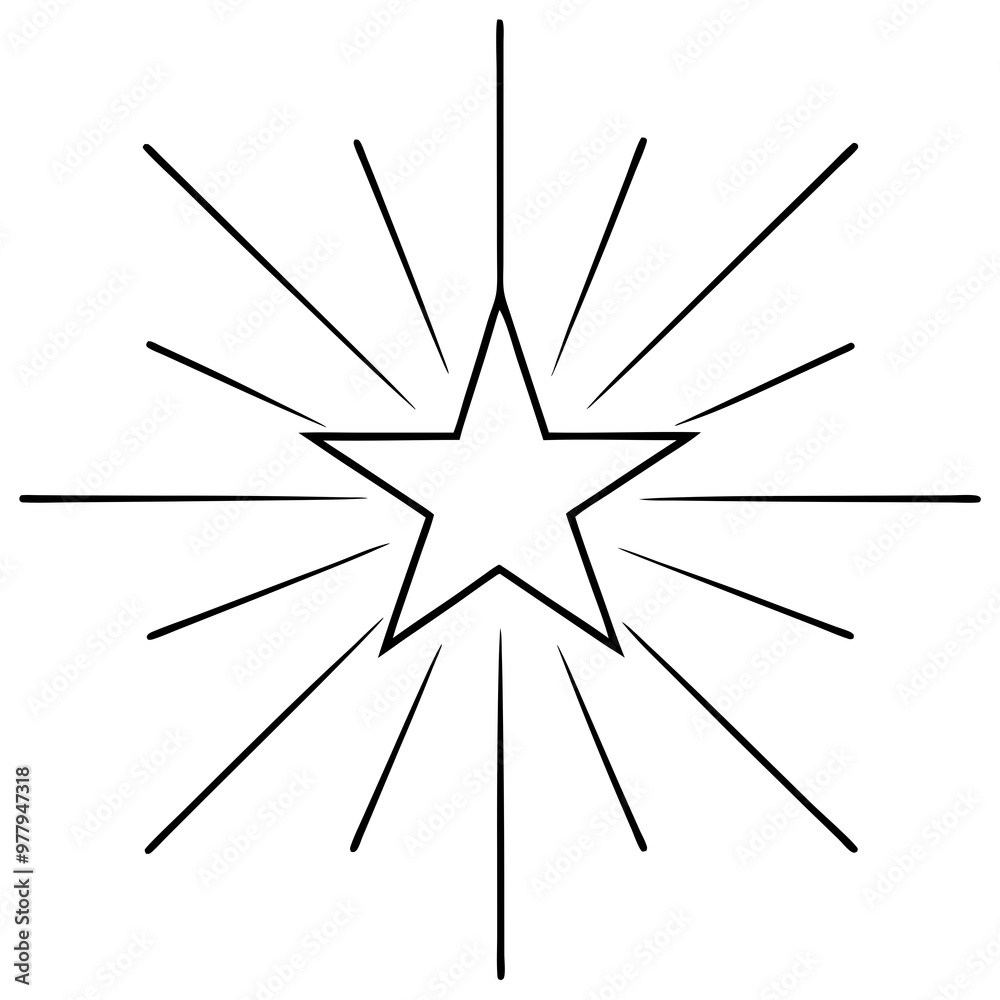 Radiant Starburst Vector Art Radiant Starburst Vector Art