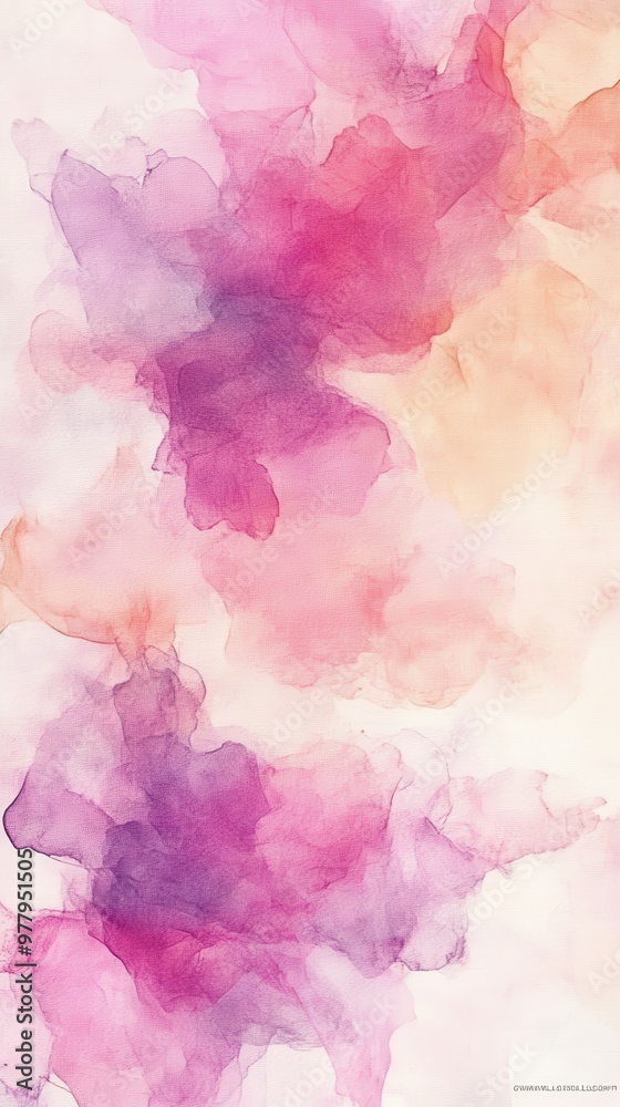 Fototapeta premium Soft watercolor textures in pastel shades create a soothing and artistic backdrop for creative use