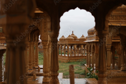 Cénotaphe Bada Bagh in Jaisalmer, India