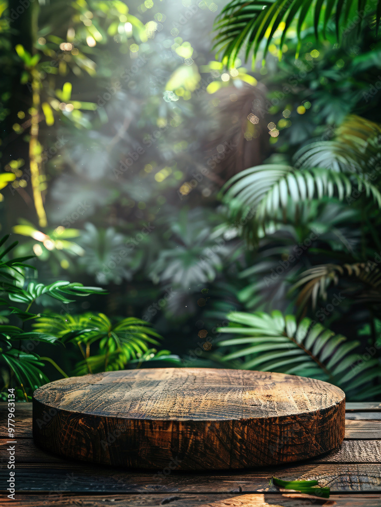 Summer panoramic landscape background, tropical soft focus on lush green tropical leaves background Summer panoramic landscape background, tropical soft focus on lush green tropical leaves background
