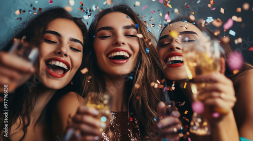 The beautiful woman at the party