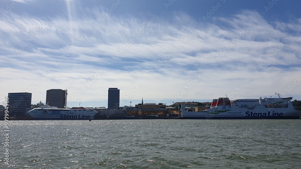 Fototapeta premium view of the city