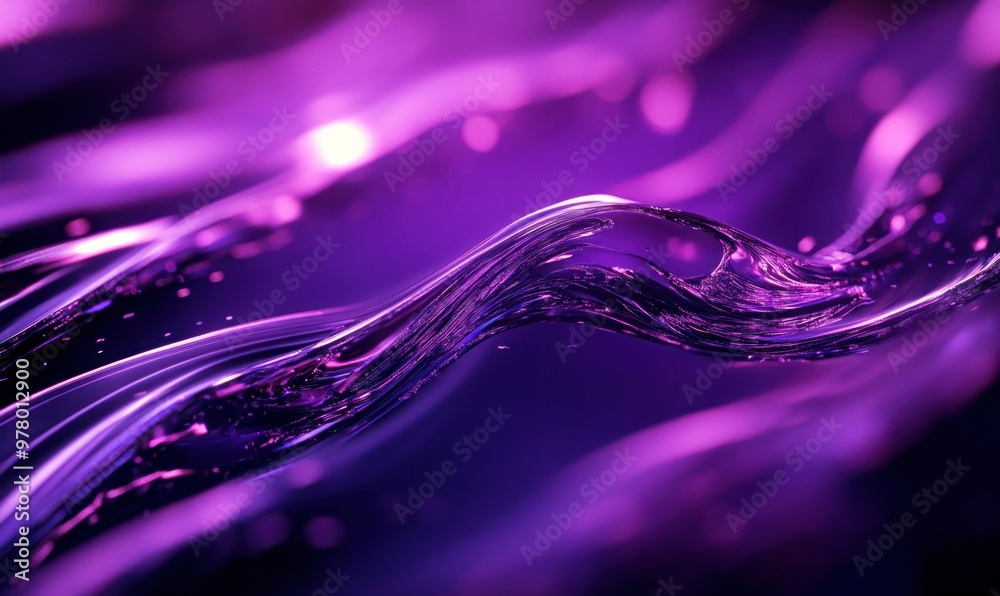 Abstract Liquid Waves in Vibrant Purple Abstract Liquid Waves in Vibrant Purple