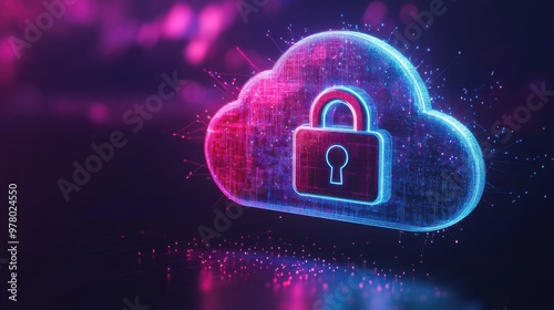 Wallpaper Mural Cloud security services. Data protection and cybersecurity in cloud computing environments Torontodigital.ca