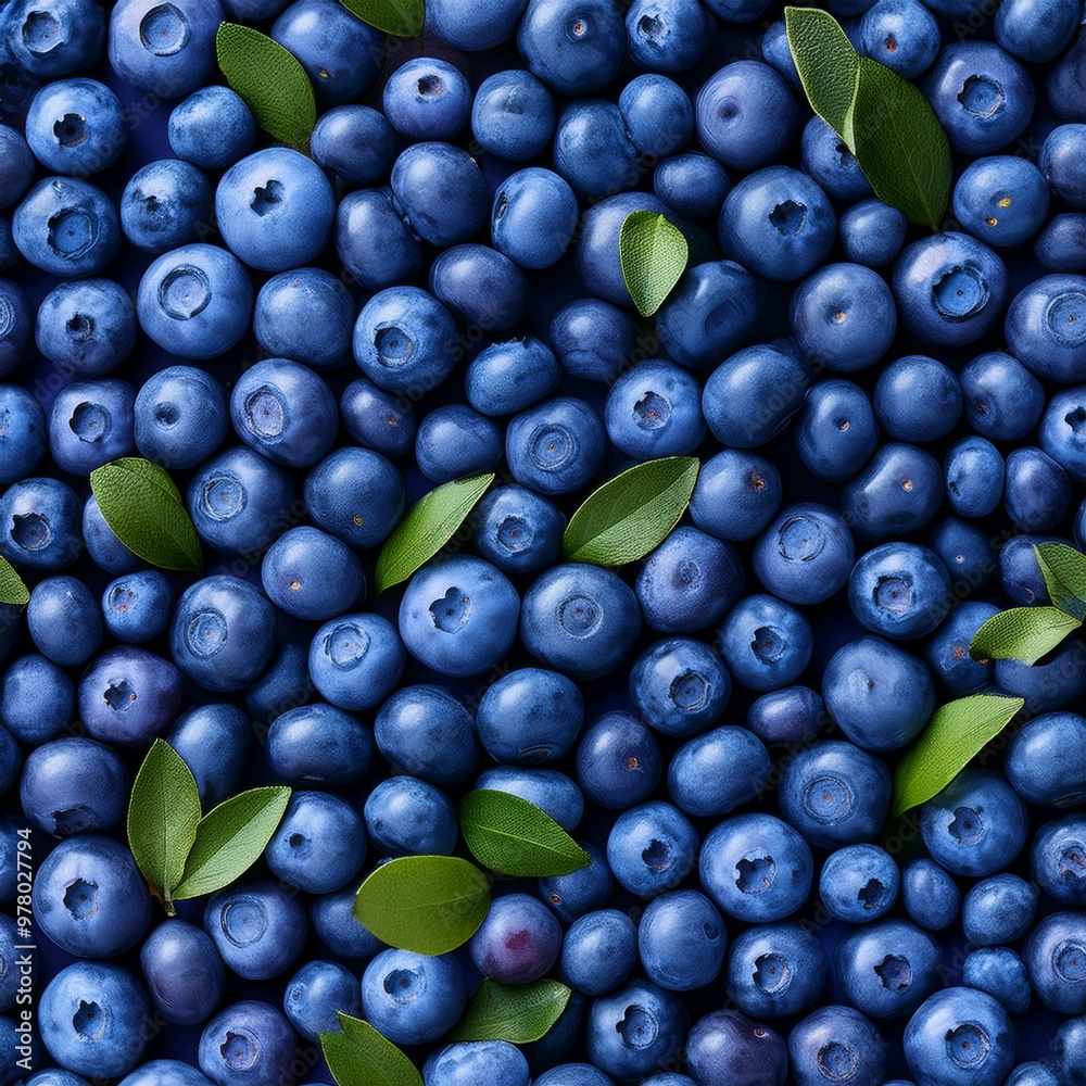 Obraz premium blueberry wallpaper pattern, seamless, repeatable pattern, fun, whimsical