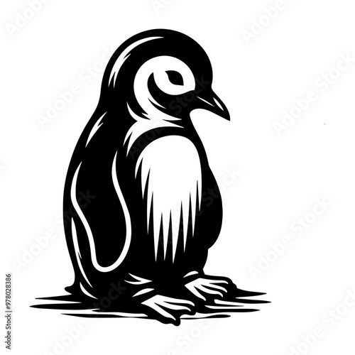 "Arctic Elegance: The Penguin Vector Parade"