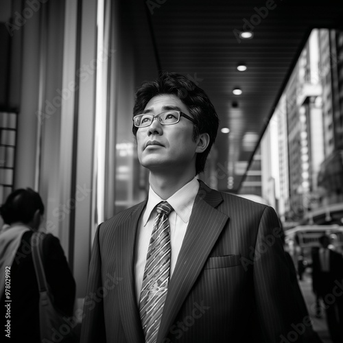 portrait of a japanese businessmanm (日本人ビジネスマンのポートレート)