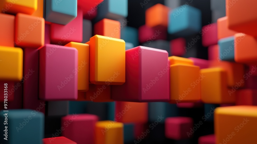 A close up of a colorful cube with many different colors, AI A close up of a colorful cube with many different colors, AI