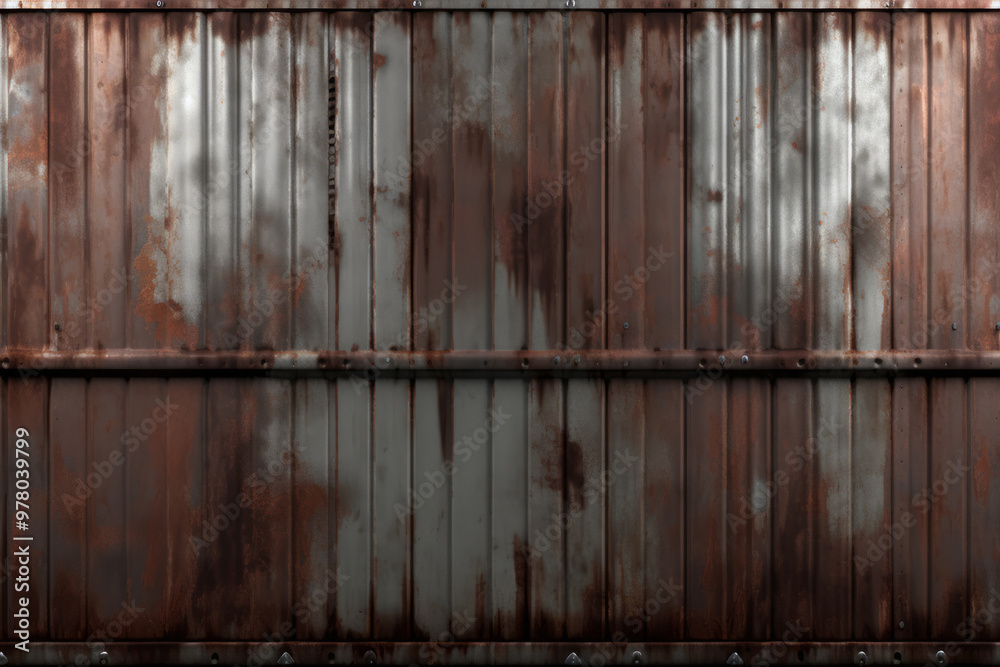 Processed collage of rust metal fence or wall in daylight. Background for banner, backdrop Processed collage of rust metal fence or wall in daylight. Background for banner, backdrop