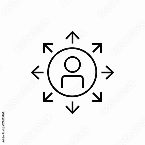 multi task employee icon sign vector