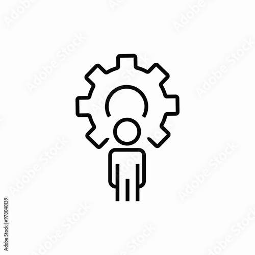 user settings icon sign vector
