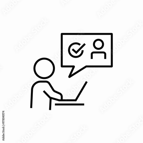 video chat meeting icon sign vector