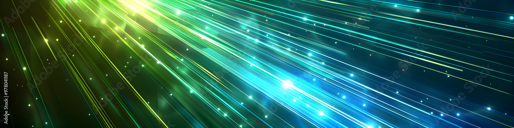 Abstract blue and green fiber optic Abstract blue and green fiber optic