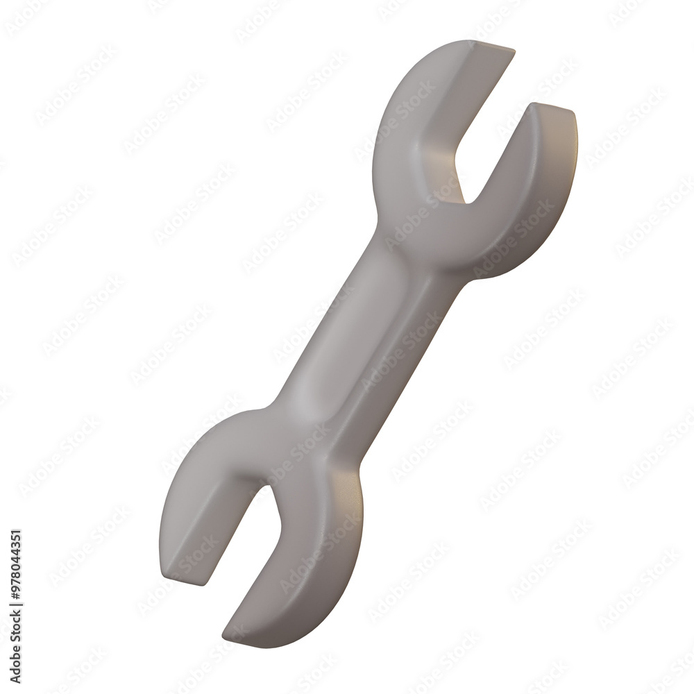 3d illustration wrench 3d illustration wrench