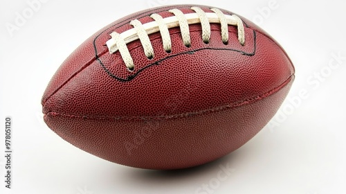 American football, on the white background