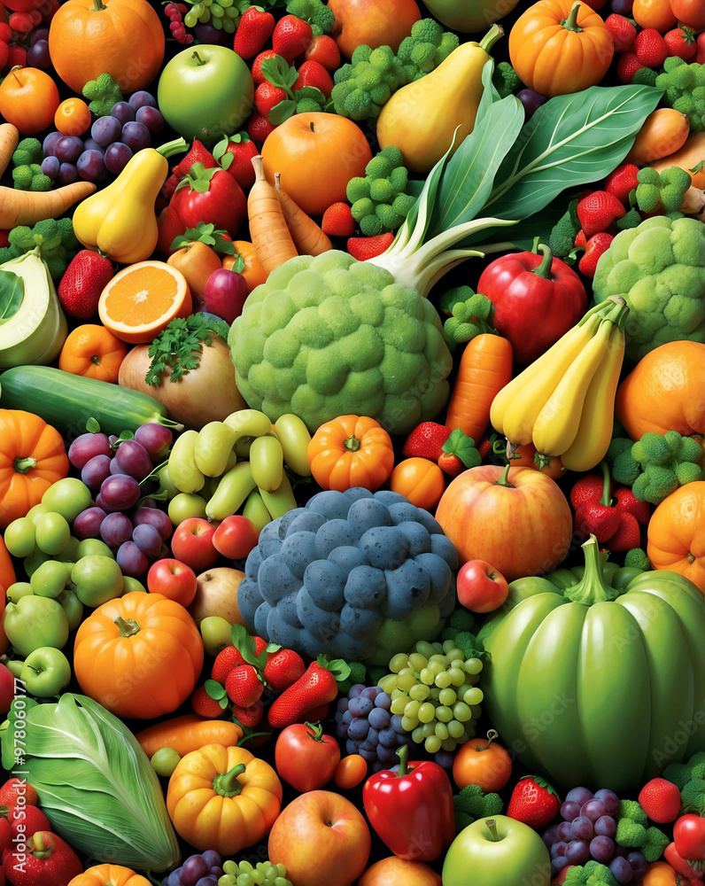 Cornucopia overflowing with fruits and vegetables Cornucopia overflowing with fruits and vegetables