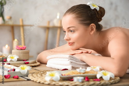 Beautiful young woman relax...