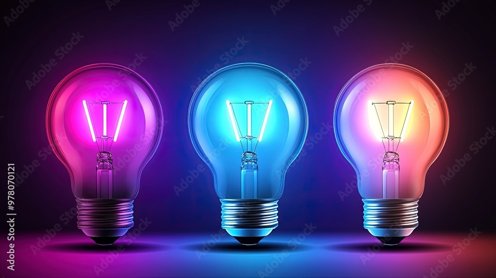 Smart bulb with a music-sync feature, glowing in different colors, in a party setting, dynamic party lighting Smart bulb with a music-sync feature, glowing in different colors, in a party setting, dynamic party lighting